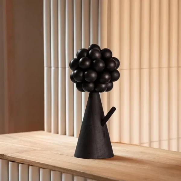 Aarikka Dekorationsgegenstände^Mänty Skulptur, L, Schwarz