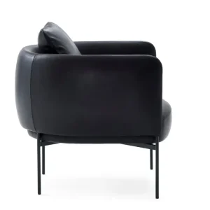 Magis Sitzgelegenheiten-Adea Loungesessel Bonnet Club, Anilinleder