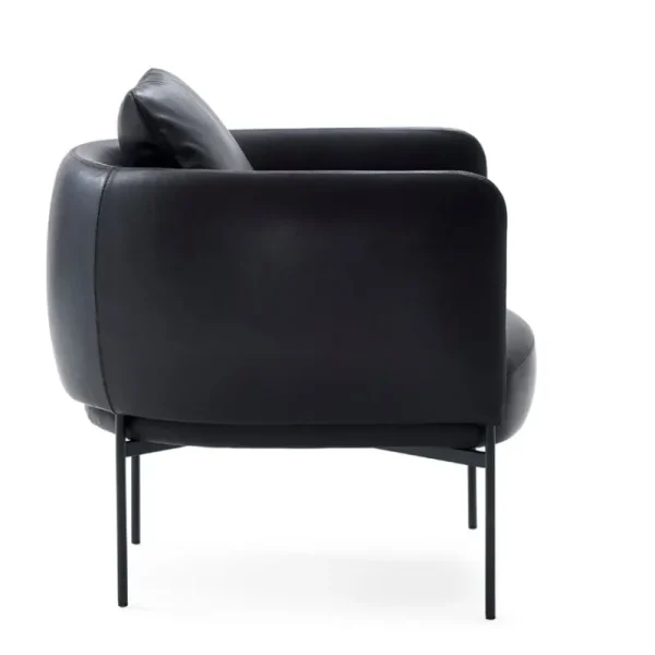 Magis Sitzgelegenheiten-Adea Loungesessel Bonnet Club, Anilinleder