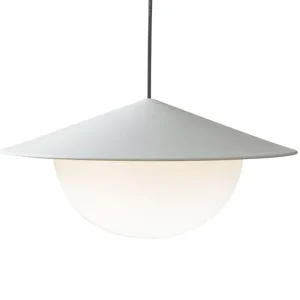 AGO Deckenleuchten-Alley Pendelleuchte, integrierte LED, groß, Grau