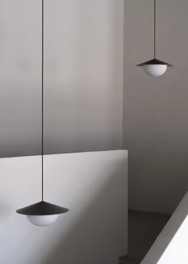 AGO Deckenleuchten-Alley Pendelleuchte, integrierte LED, groß, Burgunderrot