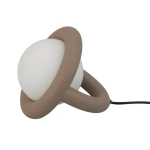 Nemo Lighting Tischlampen-AGO Balloon Tischleuchte, dimmbar, Braungrau
