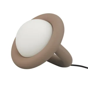 Nemo Lighting Tischlampen-AGO Balloon Tischleuchte, dimmbar, Braungrau