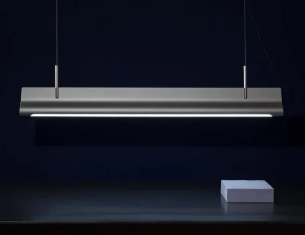 Louis Poulsen Deckenleuchten-AGO Pinch Pendelleuchte, Silber