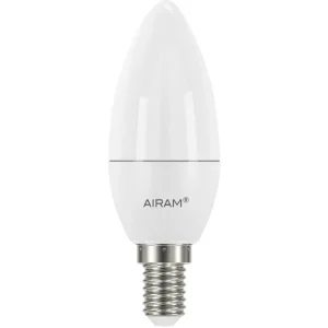 Airam Elektroartikel | Beleuchtungszubehör^LED Kerzenglühbirne, 4,9 W, E14, 470 lm, dimmbar