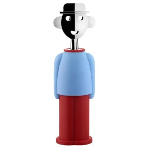Alessi Küchenutensilien^Alessandro M. Korkenzieher, Hellblau, Rot