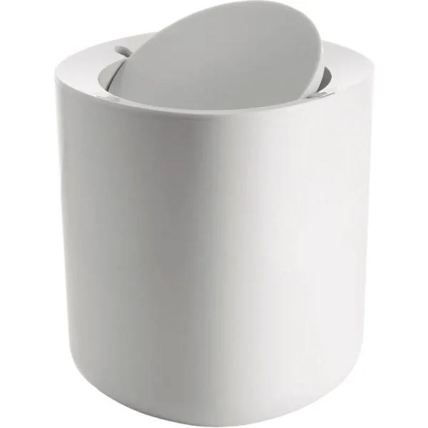 Alessi Badezimmeraccessoires^Birillo Badezimmer-Mülleimer, weiß