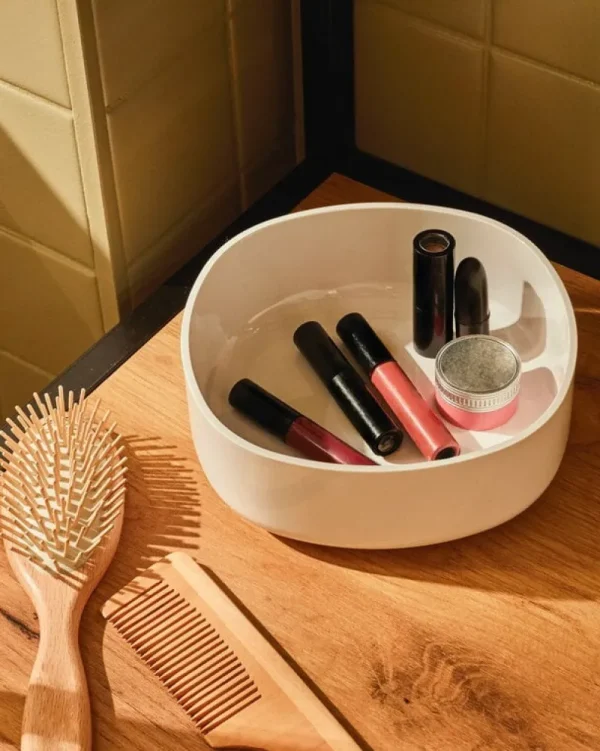 Alessi Badezimmeraccessoires^Birillo Badezimmerbehälter, weiß