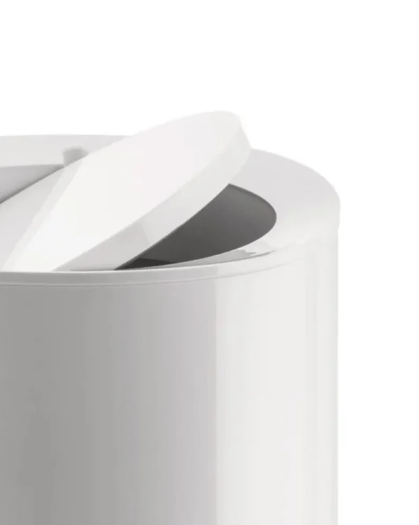 Alessi Badezimmeraccessoires^Birillo Badezimmer-Mülleimer, weiß