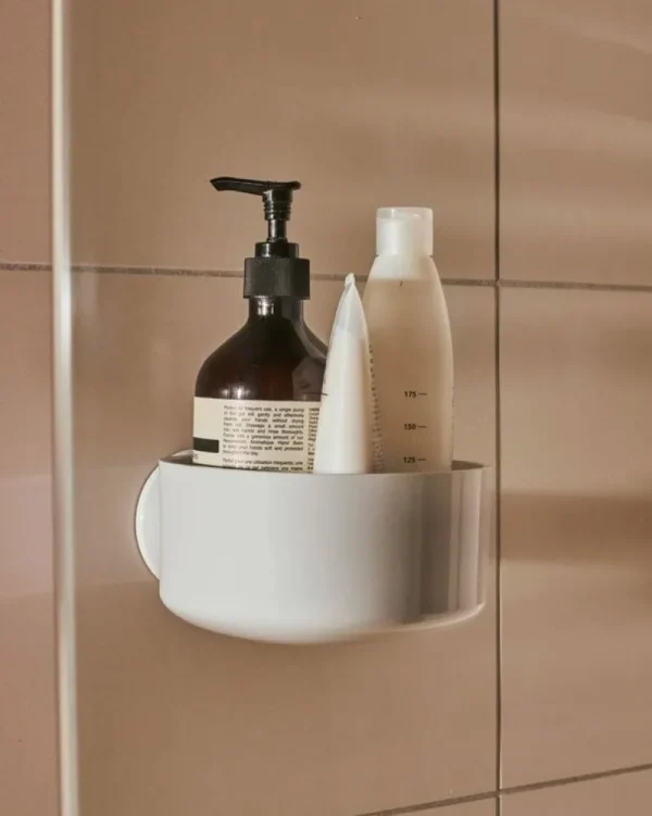 Alessi Badezimmeraccessoires^Birillo Dusch- und Badezimmerkorb mit Saugnapf