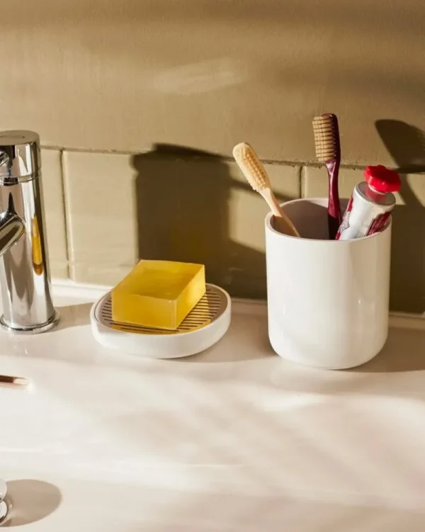 Alessi Badezimmeraccessoires^Birillo Seifenschale, weiß