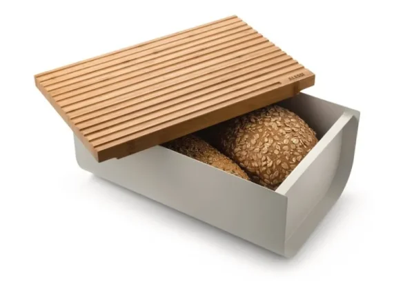 Alessi Küchenutensilien^Mattina Brotkasten, Grau
