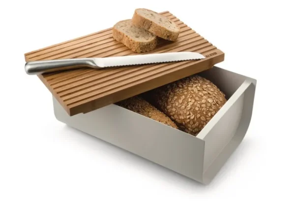 Alessi Küchenutensilien^Mattina Brotkasten, Grau
