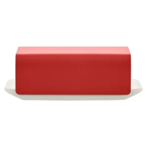 Alessi Küchenutensilien^Mattina Butterdose, Rot