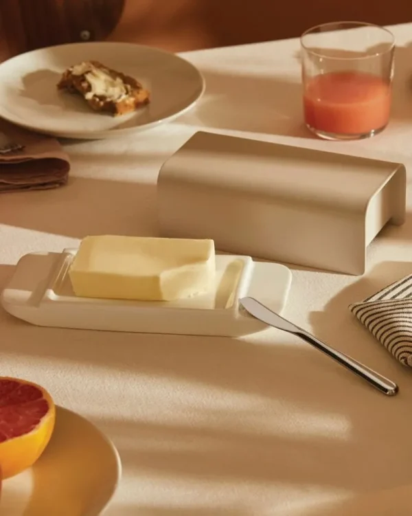 Alessi Küchenutensilien^Mattina Butterdose, Grau