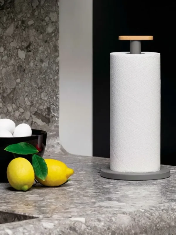 Alessi Küchenutensilien^Mattina Küchenrollenhalter, Dunkelgrau