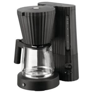 Alessi Haushaltsgeräte^Plissé Kaffeemaschine, Schwarz