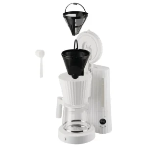 Alessi Haushaltsgeräte^Plissé Kaffeemaschine, Weiß