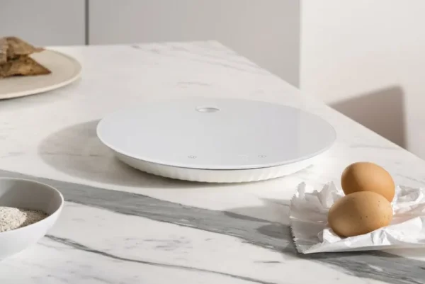 Alessi Haushaltsgeräte | Küchenutensilien^Plissé Küchenwaage, digital, Weiß