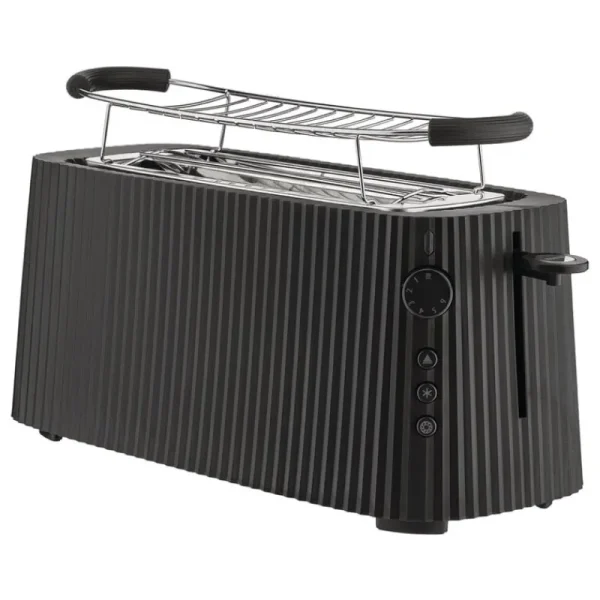 Alessi Haushaltsgeräte^Plissé Long Toaster, Schwarz