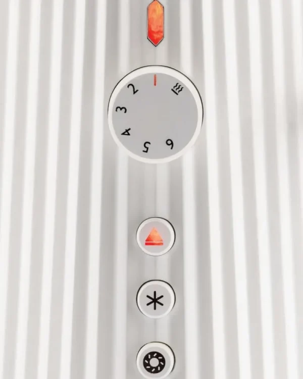 Alessi Haushaltsgeräte^Plissé Long Toaster, Weiß