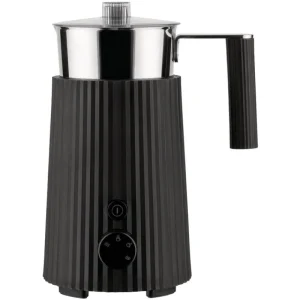 Alessi Haushaltsgeräte^Plissé Milchaufschäumer, Schwarz