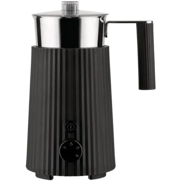 Alessi Haushaltsgeräte^Plissé Milchaufschäumer, Schwarz