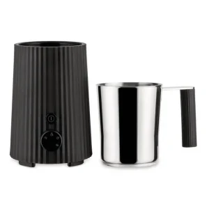 Alessi Haushaltsgeräte^Plissé Milchaufschäumer, Schwarz