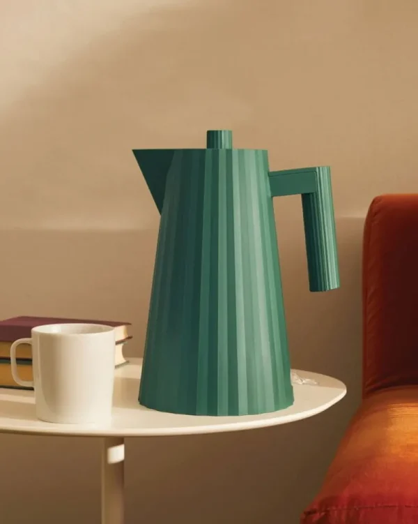 Alessi Haushaltsgeräte^Plissé Set aus Toaster und Wasserkocher, 1,7 l, Grün