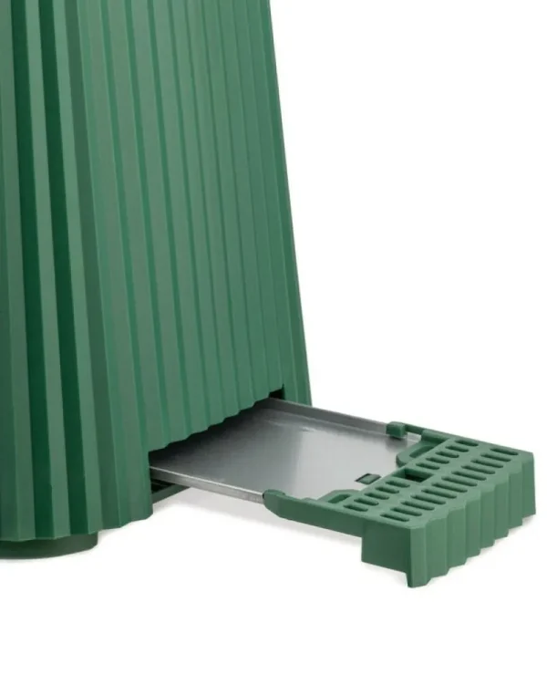 Alessi Haushaltsgeräte^Plissé Set aus Toaster und Wasserkocher, 1,7 l, Grün