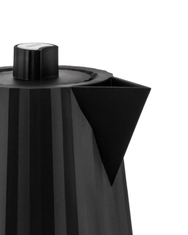 Alessi Haushaltsgeräte^Plissé Set aus Toaster und Wasserkocher, 1,7 l, Schwarz