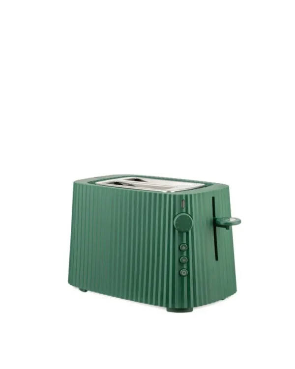 Alessi Haushaltsgeräte^Plissé Set aus Toaster und Wasserkocher, 1,7 l, Grün