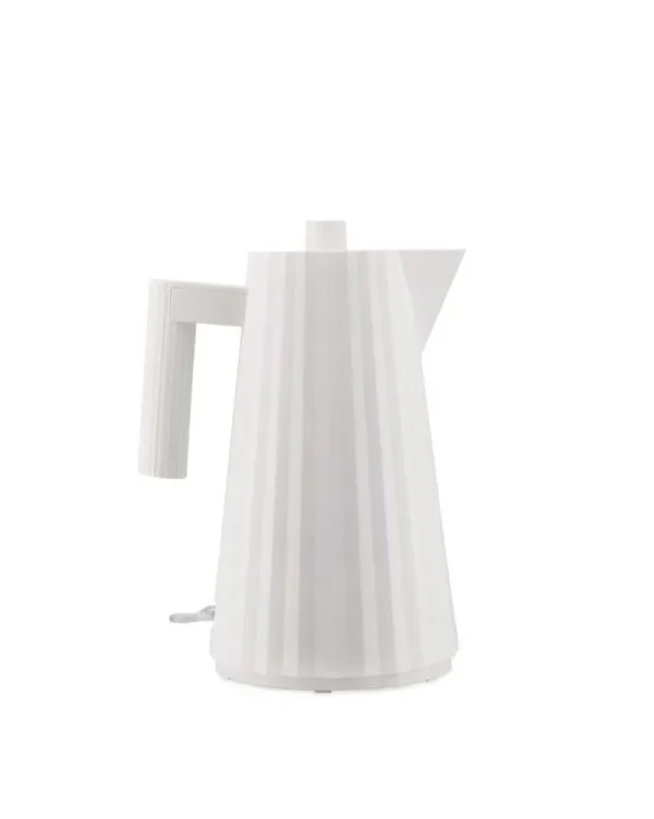 Alessi Haushaltsgeräte^Plissé Set aus Toaster und Wasserkocher, 1,7 l, Weiß
