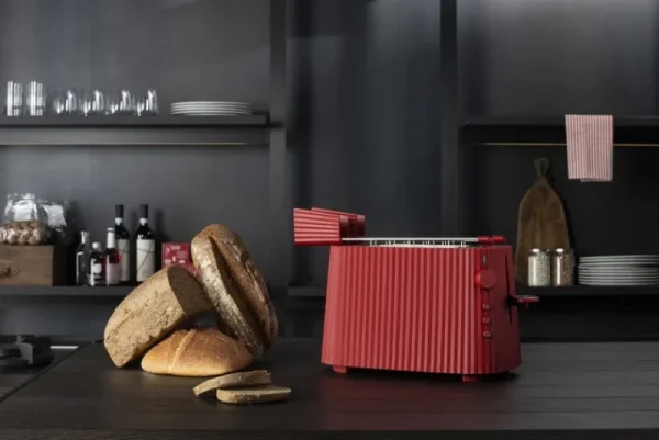 Alessi Haushaltsgeräte^Plissé Toaster, Rot