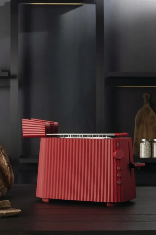 Alessi Haushaltsgeräte^Plissé Toaster, Rot