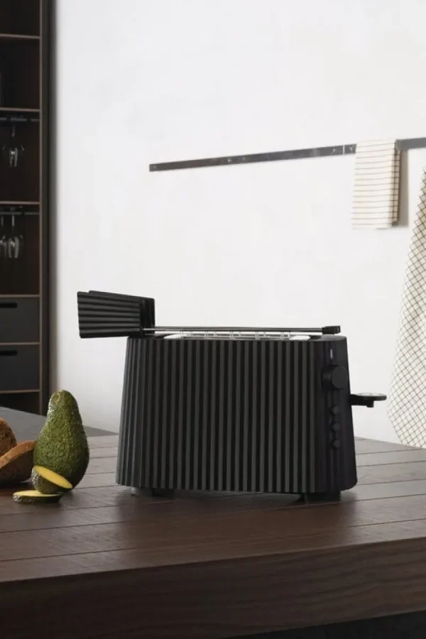 Alessi Haushaltsgeräte^Plissé Toaster, Schwarz