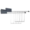 Alessi Haushaltsgeräte^Plissé Toasteraufsatz, Grau