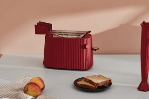 Alessi Haushaltsgeräte^Plissé Toasteraufsatz, Grau
