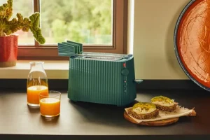 Alessi Haushaltsgeräte^Plissé Toasteraufsatz, Grün