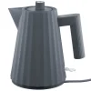 Alessi Haushaltsgeräte^Plissé Wasserkocher, 1 l, grau