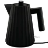 Alessi Haushaltsgeräte^Plissé Wasserkocher, 1 l, schwarz