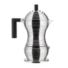 Alessi Karaffen Und Krüge^Pulcina Espressokocher für Induktionsherd, 3 Tassen, Aluminium - schwarz