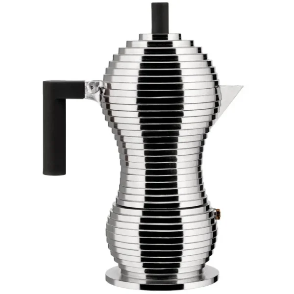 Alessi Karaffen Und Krüge^Pulcina Espressokocher, 6 Tassen, Aluminium – Schwarz