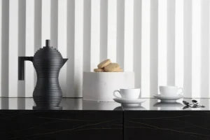 Alessi Karaffen Und Krüge^Pulcina Espressokocher, 3 Tassen, Schwarz