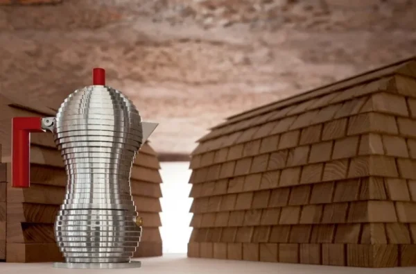Alessi Karaffen Und Krüge^Pulcina Espressokocher, 6 Tassen, Aluminium – Rot