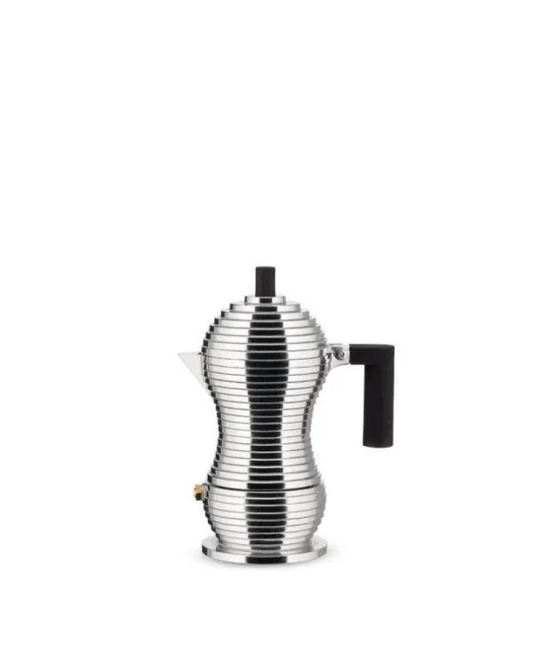 Alessi Karaffen Und Krüge^Pulcina Espressokocher für Induktionsherd, 6 Tassen, Aluminium - schwarz