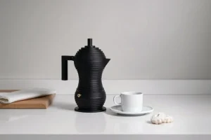 Alessi Karaffen Und Krüge^Pulcina Espressokocher, 3 Tassen, Schwarz