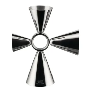 Alessi Küchenutensilien^Quadri Combo Schnapsglas, Edelstahl