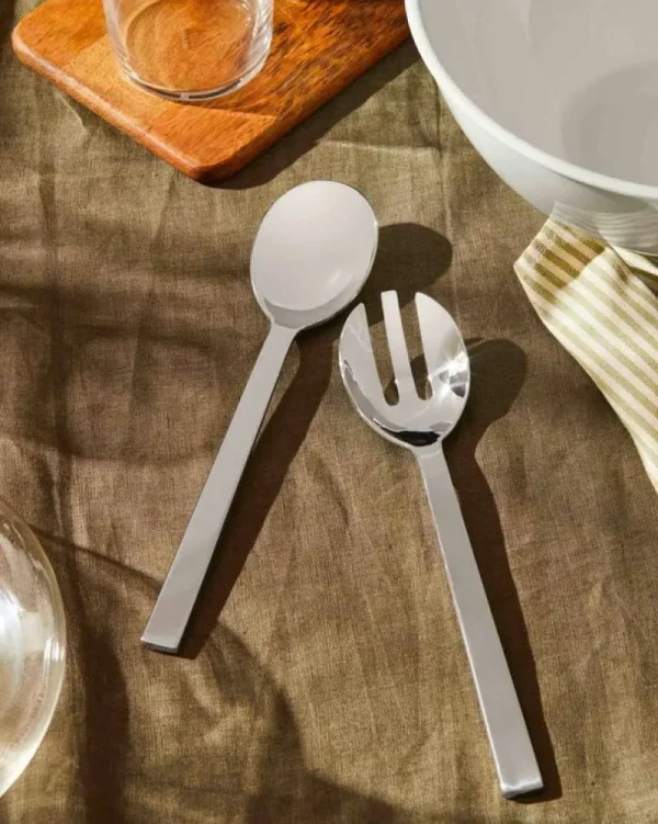 Alessi Servierutensilien^Santiago Salatbesteck, Edelstahl