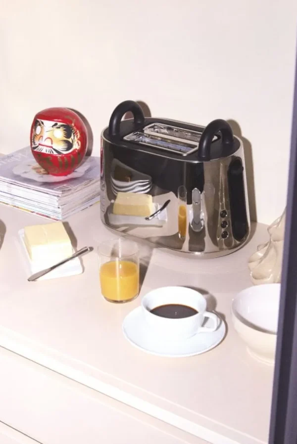 Alessi Haushaltsgeräte^Toru Toaster, Edelstahl - schwarz